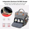 1 Pcs Fashion Mummy Maternity Nappy Bag Large-capacity Double-shoulder Folding Bed Baby Portable Travel Mommy Diaper 220222