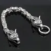 Bracelet Viking tête de loup pour hommes, chaîne de poignet, bijoux de Style Vintage, Talisman