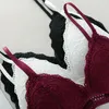 Women Lingeries Sexy Deep V French Style Soft Women Bras Back/Front Clasp Lace Lightweight Breathable Underwear