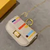 Śliczne mini torby monety torebki dziewczynki Portfele luksusowe projektant mody płótno krzyżowe torba na body patchwork kolor Hasp Mały łańcuch Hand265s