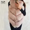 Tatyana Furclub 자연 조끼 코트 여성 진짜 여우 자켓 패션 따뜻한 소녀 모피 201212