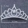 Diamond Heart Crown Head Band Headdress Kristal Gelin Tiara Tomberi Düğün Doğum Günü Pageant Partisi Moda Takı Will ve Sandy