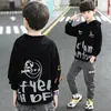 EACHIN Boys Hoodies Autumn Long Sleeve Sport Hoodies Coat Letter Print Kids Clothes Sweater Outerwear Hoodies Teens Boys Tops LJ201216