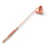 Stainless Steel Horn Shaped Wick Snuffer Black Silver Rose Gold Candle Cutter Cover Candle Wick Trimmer HHA3492