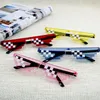 Mode Mosaikgläser Sonnenbrille Männer Frauen 8 Bit Coding Pixel Trendy coole Superparty Lustige Vintage Shades Eyewear