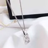 2021 Hot Selling Double G Letter Imp Skull S925 Sterling Zilveren Hanger Hip Hop Mode Koppel Ketting