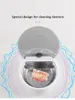 FreeShipping Latest Denture Ultrasonic Cleaner Dental Ultrasonic Cleaning Machine Portable Mini Sonic Bath For False Teeth Good Gift