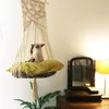 Hammock Cat Swing Style Cage Yatak El yapımı asılı uyku sandalye koltukları püskül kedi oyuncak pamuk ipi evcil ev279u