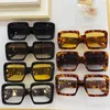 0783 Nya populära solglasögon Kvinnor 0783S Big Square Frame Goggles Men Mixed Color Frame Top Quality UV 400 Ection Match High Qualit1018105