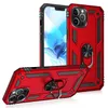 Shockproof Armor Kickstand Telefoon Case Voor Iphone 12 Mini 11 Pro Xr Xs Max X 6 6S 7 8 Plus Magnetische Vinger Ring Anti-Fall Cover