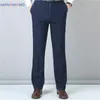 Му юань Ян Джинс Человек Джинсовые джинсы среднего возраста Средняя средняя талия.