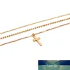Simple Gold Color Chain Necklaces for Women Vintage Multi-layer Choker Cross Multi-layer Colares Statement Party Jewelry Gifts