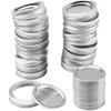 70MM/86MM Regular Mouth Canning Lids Bands Split-Type Leak-proof for Mason Jar Canning Lids Covers with Seal Rings GH997