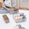 Bra Storage Boxes Underwear Clothes Organizer Drawer Nylon Divider Closet Organizer Foldable 6/7/11 Grids Separated Drawer Organizer