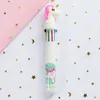 10Color Combination Unicorn Cartoon Ballpoint Pen Student Better Gift Office Supply Stationery Multicolored Pens Colorful Refill 2473314