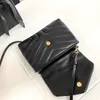 Klasik Mini Inek Derisi Deri Lüks Omuz Çantaları Tasarımcı Kadınlar için Crossbody Çanta Çanta Tote Totes Çantalar 20 cm