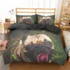 Evesky 3D Pug Köpek Yatak Seti Sevimli Hayvan Nevresim Kraliçe Kral Pug Köpek Yatak Seti Çocuk Yetişkinler Yorgan Kapak Bed Keten 201021