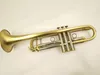 Nieuwe aankomst Marwewate BB Tune Trumpet Messing Plated Professioneel Muziekinstrument Met Case Mondstuk Gratis verzending