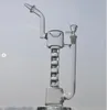 inebriante Dab Rigs Piattaforma petrolifera Vetro spesso Bong d'acqua 5 strati Bicchieri percolato Tubi dell'acqua Cera Chicha Con banger da 14 mm