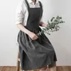 Tabliers nordics fleuriste simple tablier coton lin jardinage cafés cuisine pour la femme cuisine cuisinier restaurant vintage tabor16829376