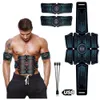 Máquina de cinto de vibração para entretenimento esportivo Treinador abdominal EMS Estimulador muscular abdominal Toner Equipamento de treinamento fitness Cinto para academia em casa Q0107