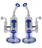 Hookahs Double Douchekop Percolator Hoge Kwaliteit Glas Bong Beker Bongs