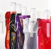 Sac d'eau pliant en plastique Transparent bouteille d'eau de couleur pure Sport de plein air Multi couleurs tasse nouveauté 1 6lg L1