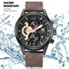 Men's sports watch, quartz timer, luxury, waterproof, black, T5