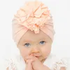 12 kleuren baby meisjes caps petten geboren baby katoen band strik hoed accessoires voor kinderen bloem hoofddeksels toddler kinderen