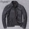 Tcyeek Streetwear 100% Natural Genuine Leather Jacket Men Autumn Spring Clothes 2020 Moto Biker Real Sheepskin Coat Jackets LJ201029