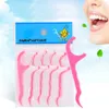 Potente dental de plástico de algodão floss palito de dentes para tabela de saúde oral cozinha bar ferramentas / conjunto