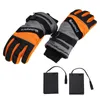 Ski Gloves Electric Heated Snowmobile Snowboard Waterproof Cycling Winter Warm Motorcycle With Battery Box