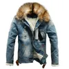 Men denim jacket and coats denim thick warm winter outwear Mens jacket retro men's hole patch 2020 New jackets tide