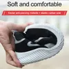 Homens Steel Sapatos de Segurança Sapatos de Malha Respirável Tênis de Trabalho Industrial Construção Prova de Puntuais Mulheres Calçados Protetores Y200915