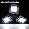 60/80/100W HIGH BAY قابلة للتشوه LED ورشة عمل للضوء المضاد للماء IP65 إضاءة المصباح الصناعي ضوء السقف للمستودع E26/E27