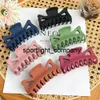 2022 New 1pc Korean Solid Color Big Hair Claws Elegant Hair Clips Colorful Hairpins Hair Crab for Women Girls HairAccessories1107626