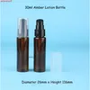 Wholesale 30ml PET Amber Bottle Empty Refillable Lotion Pump Cosmetic Container Packaging Jar 100pcs/lotgood quantity