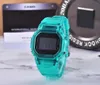 5600 transparente Damen Watch LED Electronic Digital Watch Out Watch Tape World Time7127877