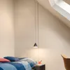 Decorazione della lampada appesa a LED per soggiorno Design a filo lungo Luci a sospensione a sospensione geometrica Pendente a parete SCONCE SCONCA