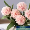 造花結婚式の装飾的なボール菊のバレンタインデーの装飾タンポポの花束のカーネーション偽の植物