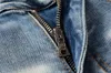 Designer Jeans för män Star High Elastics Distressed Ripped Slim Fit Motorcycle Biker Denim For Herrmode Svarta Byxor#027