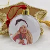 DIY Julklappar Foto Ball Clip Transparent Round Five Star Christmas Tree Ornaments Alla hjärtans dag Present XD24062