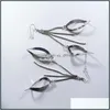 Dangle & Chandelier Earrings Jewelry Womens Tassel Long 2 Chain Hangers Peach-Shaped Slices Ear Hook Earring Drop Delivery 2021 Phffq