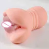 Nxy Sex Men Masturbators ECHTE ASS EROTISCHE VAGINA Anale Speeletjes Voor Mannen Mannelike Pocket Cocket Kutje 2 HOLE SILICON TPE Realistische Volwassen Orale1216