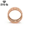 GLITTER ME Bangle Rings Sets for Women Copper High-Quality Cubic Zirconia Bracelets Ring Suit Ladies Wedding Party 220224