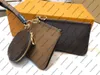 M68756 TRIO POUCH women canvas real Cowhide-leather 3 three different pouche Mini Circle zip wristlet clutch purse wallet bag