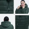 Winter Jacket Women Down Jacket Plus Size Female Hooded Warm Coat 11xl Parka 3 Color Soft Office Lady Solid Pocket Frisky FR1825 201127