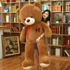 60100CM Grand ours en peluche jouet en peluche bel ours géant énorme peluche poupées d'animaux doux enfants jouet cadeau d'anniversaire pour petite amie amant Y1589663