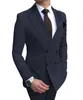 Royal Blue Men Suits Double Breasted 2021 Mais Recente Design Preto Borgonha Noivo de Borgonha Desgaste Do Casamento TuxeDos Melhor Traje 2 Peças De Conjunto (Casaco + Calças)
