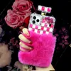 Estojos para telefone com garrafa de perfume com diamante cristal e strass com alça de pescoço para iphone 14 13 12 11 Pro Max XR 7 8 Samsung S22 Note 20 Bling Capa protetora à prova de choque